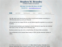 Tablet Screenshot of beaudrycpa.com